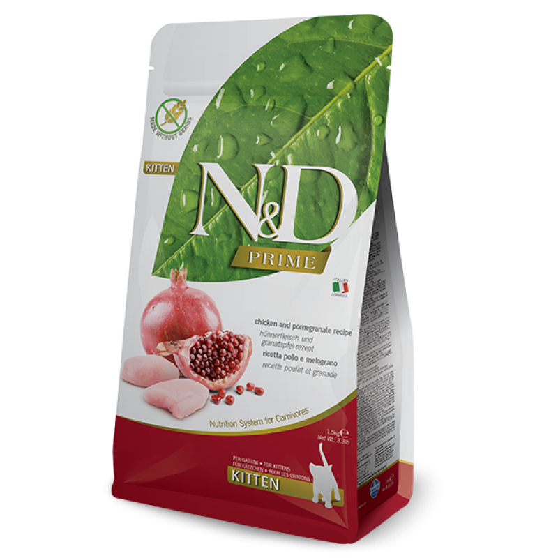 N&D PRIME TAHILSIZ TAVUK & NAR KITTEN 1,5kg